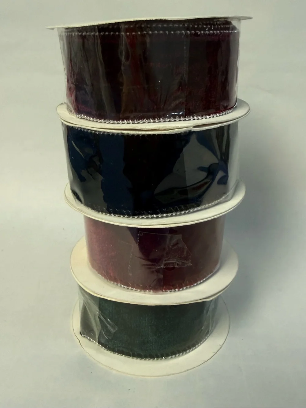 JAS 4 Decorative Velvet Ribbon Spools NWT